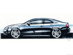 croquis audi s5 b8 Coup&eacute; (8T3)