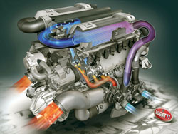 moteur w16 4 turbos bugatti veyron 16.4