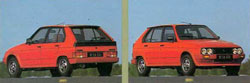 avant arriere citroen visa gti