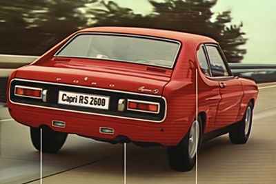 arriere Ford Capri RS 2600 1970 brochure