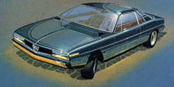 lancia gamma coup&eacute; croquis pininfarina