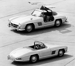 mercedes benz 300 sl coup&eacute; et roadster