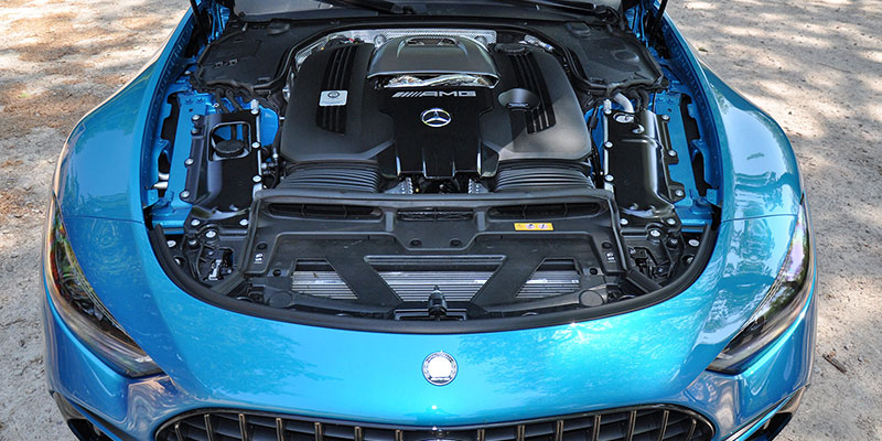 moteur v8 biturbo mercedes-amg sl 63 4matic+