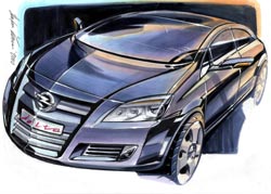croquis design coup&eacute; opel astra h gtc turbo