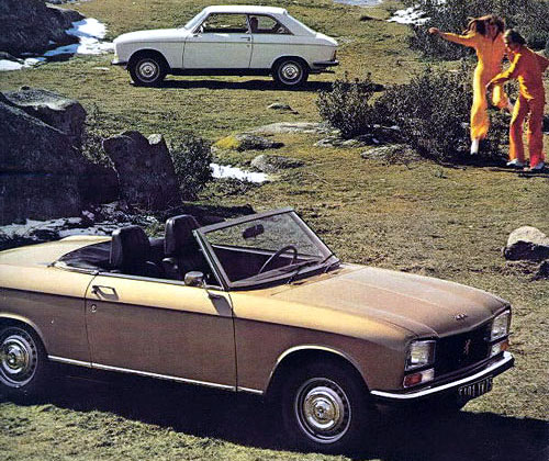 peugeot 304 coup&eacute; et cabriolet