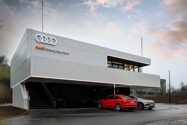 Audi Charging Hub : rendre le temps de recharge agr�able Audi Charging Hub : rendre le temps de recharge agr�able
