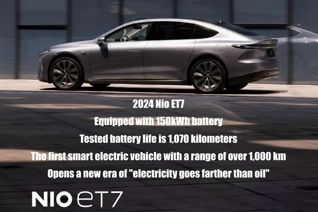 1000 km d'autonomie pour la Nio ET7 � batterie solide ! 1000 km d'autonomie pour la Nio ET7 � batterie solide !