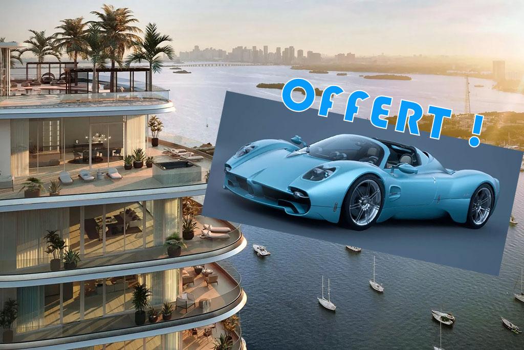 Pagani Utopia Roadster Miami Edition : un appartement achet�, une hypercar offerte ! Pagani Utopia Roadster Miami Edition : un appartement achet�, une hypercar offerte !