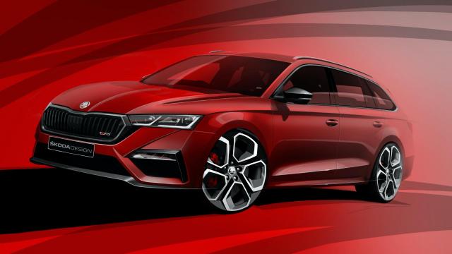Teasing : la Skoda Octavia 4 d�voile sa tenue RS Teasing : la Skoda Octavia 4 d�voile sa tenue RS