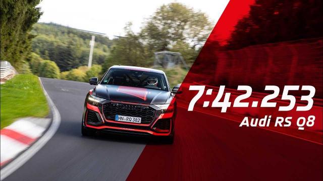 L'Audi RS Q8 d�croche un record sur le N�rburging L'Audi RS Q8 d�croche un record sur le N�rburging