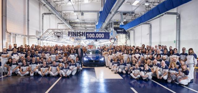 Maserati a assembl� sa 100 000�me Ghibli Maserati a assembl� sa 100 000�me Ghibli