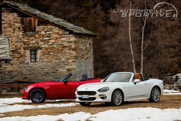 Comparatif : Fiat 124 Spider vs Mazda MX-5 Comparatif : Fiat 124 Spider vs Mazda MX-5