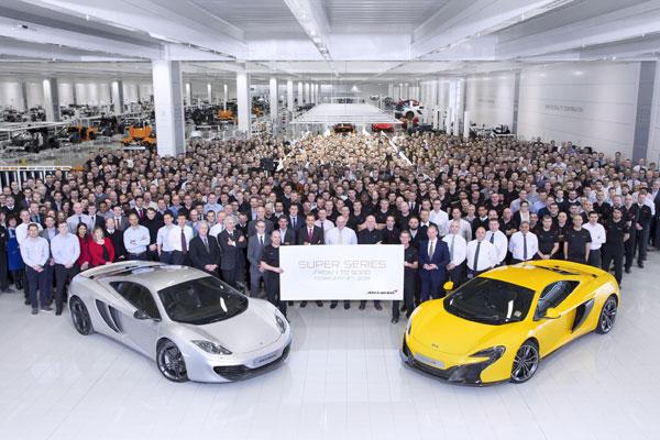 McLaren Automotive f�te son 5000�me ch�ssis Super Series McLaren Automotive f�te son 5000�me ch�ssis Super Series