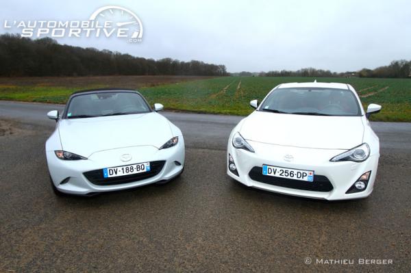 Comparatif : Mazda MX-5 ND 2.0L vs Toyota GT86 Comparatif : Mazda MX-5 ND 2.0L vs Toyota GT86