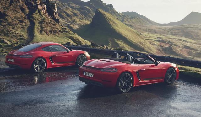 Porsche 718 T : les Boxster et Cayman au r�gime sportif Porsche 718 T : les Boxster et Cayman au r�gime sportif