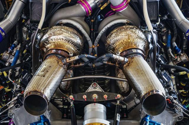 Porsche d�voile le V8 Bi-turbo hybride de la 963 LMDh Porsche d�voile le V8 Bi-turbo hybride de la 963 LMDh