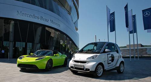 Daimler AG croit au futur de la voiture �l�ctrique avec Tesla Daimler AG croit au futur de la voiture �l�ctrique avec Tesla