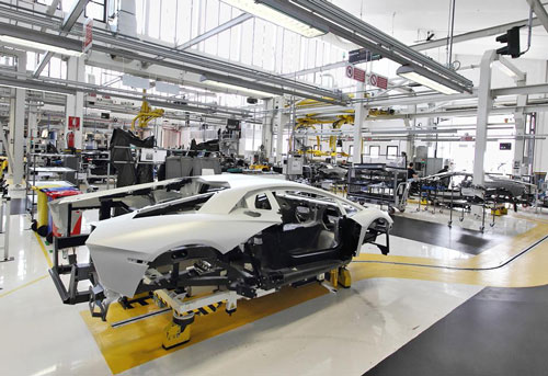 lamborghini aventador usine