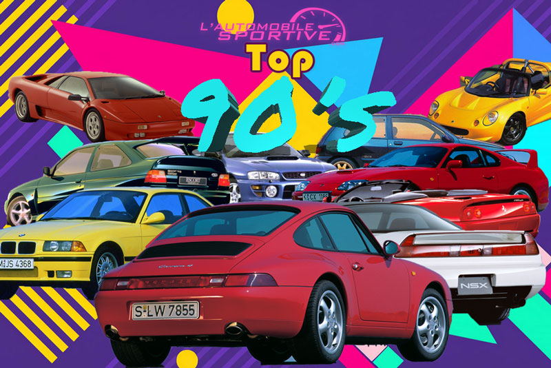 le top 10 des voitures de sport les plus emblématiques des années 90