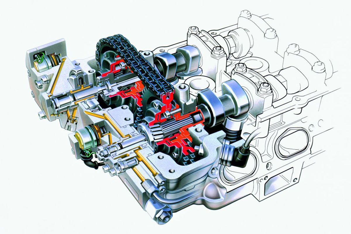 schema distribution variable moteur à explosion bmw double vanos